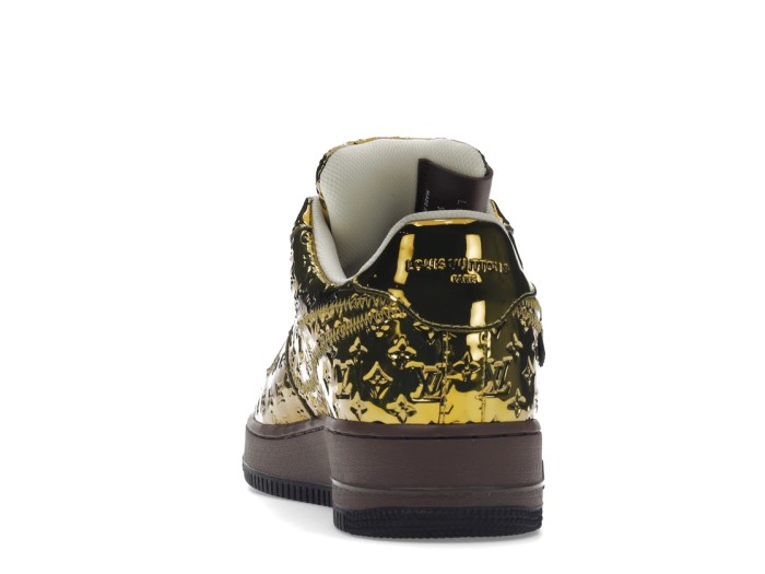 Air Force 1 LV Louis Vuitton Low By Virgil Abloh Metallic Gold