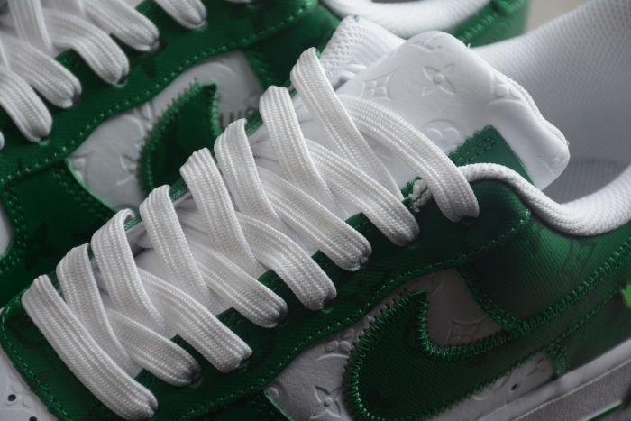 Air Force 1 LV Louis Vuitton Low White Green MS 0232
