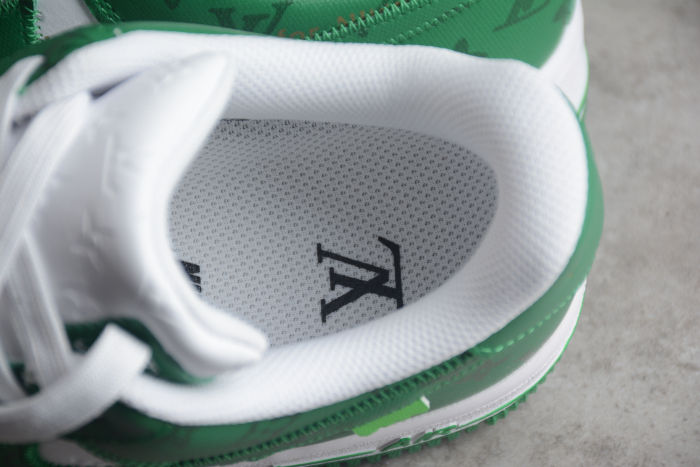 Air Force 1 LV Louis Vuitton Low White Green MS 0232