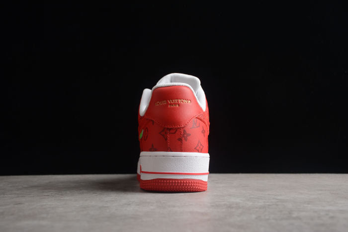 Air Force 1 LV Louis Vuitton Low White Red LD 0232