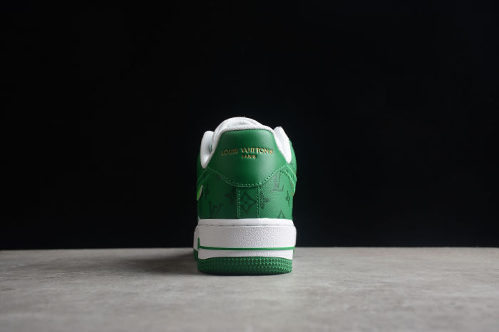Air Force 1 LV Louis Vuitton Low White Green MS 0232