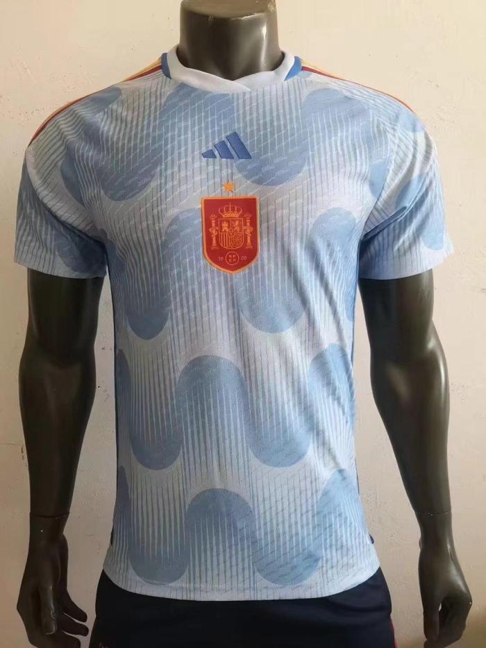 Spain 2022 World Cup Away Player Version Man Jersey
