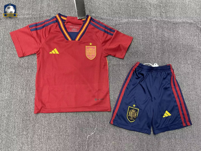 Spain 2022 Home Kids Jersey