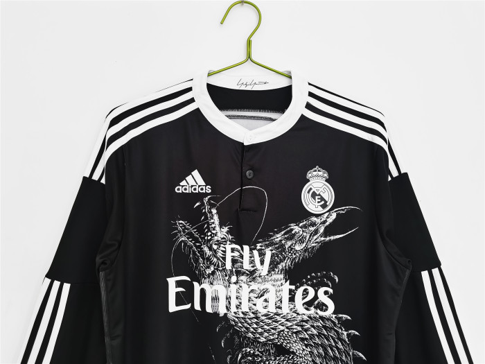 Real Madrid Third Long Sleeve Retro Jersey 2014/15