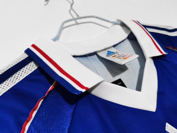 France Retro Home Long Sleeve Jersey 1998