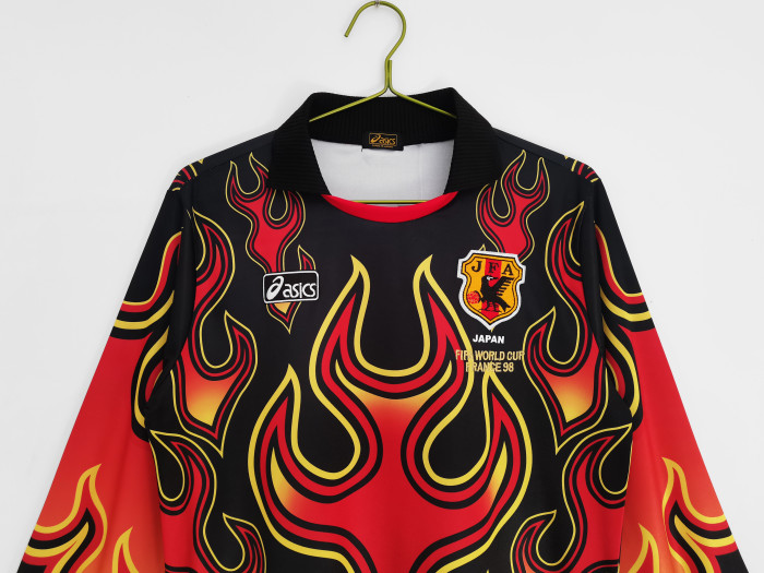 Japan Retro Home Goalkeeper Long Sleeve Jersey 1998