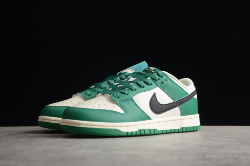 SB Dunk Low “Lottery” White Green Black DR9654-100