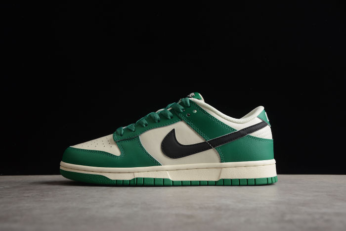 SB Dunk Low “Lottery” White Green Black DR9654-100