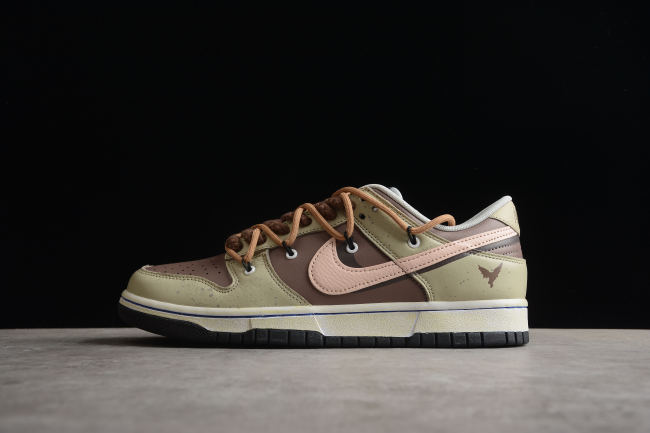 Futura x SB Dunk brown green Low DD3363-002