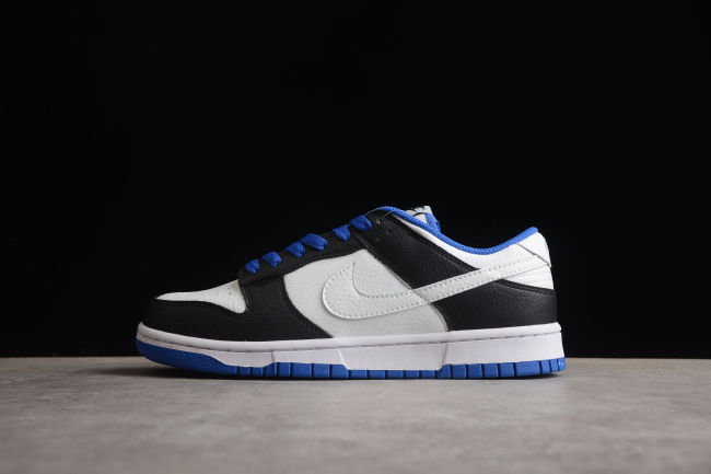 SB Dunk Low Black White Blue FD9064-110