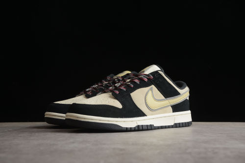 SB Dunk Low “Pink Suede” beige black DV3054-001