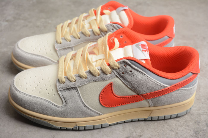 SB Dunk Low Light gray White Red Oxidation FJ5429-133