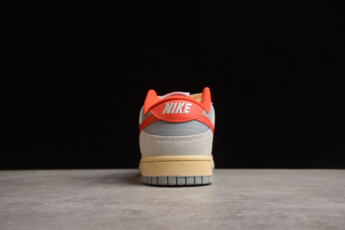 SB Dunk Low Light gray White Red Oxidation FJ5429-133