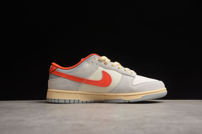 SB Dunk Low Light gray White Red Oxidation FJ5429-133