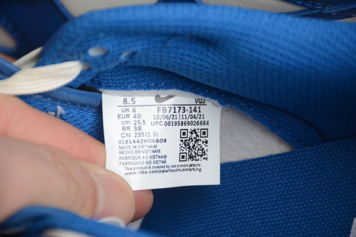 SB Dunk Low White Blue FB7173-141