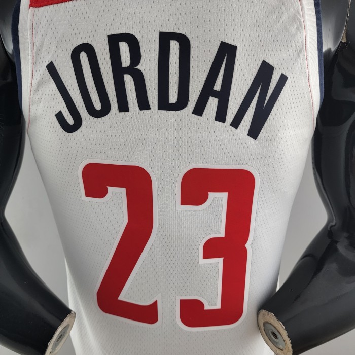 Michael Jordan Washington Wizards 75th Anniversary Swingman Jersey Red White