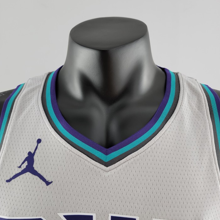 LaMelo Ball Charlotte Hornets Swingman Jersey Grey 2019