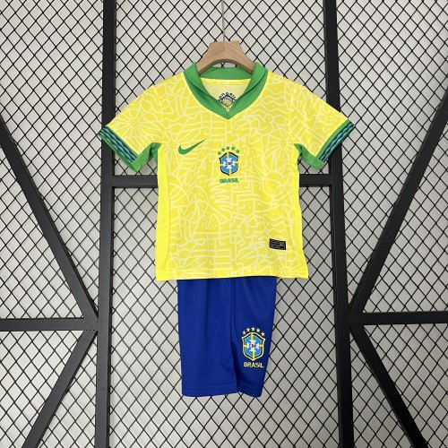 Brazil 2024 Home Kids Suit