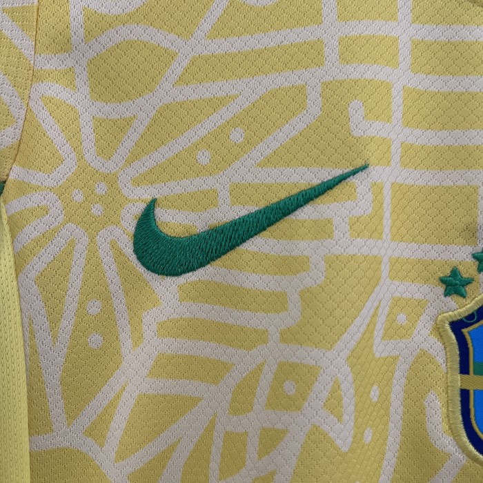 Brazil 2024 Home Kids Suit