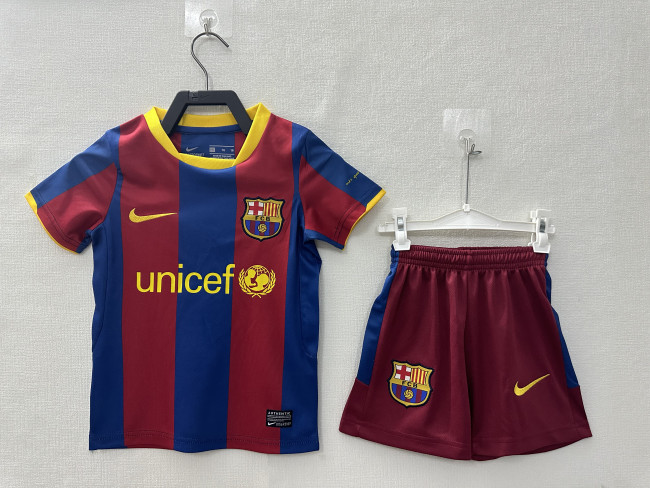 Barcelona Home Retro Kids Jersey 2010/11