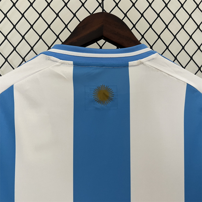 Argentina 2024 Home Man Jersey With FIFA World Cup badge.