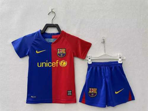 Barcelona Home Retro Kids Jersey 2008/09