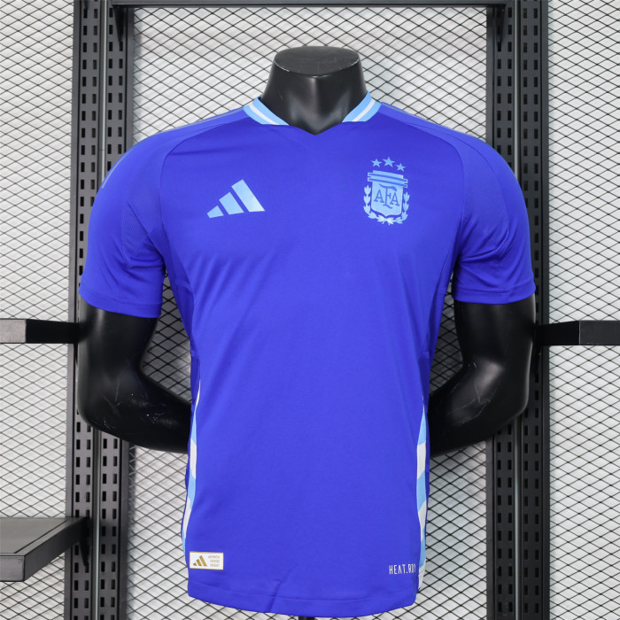 Argentina 2024 Copa America Away Player Version Man Jersey