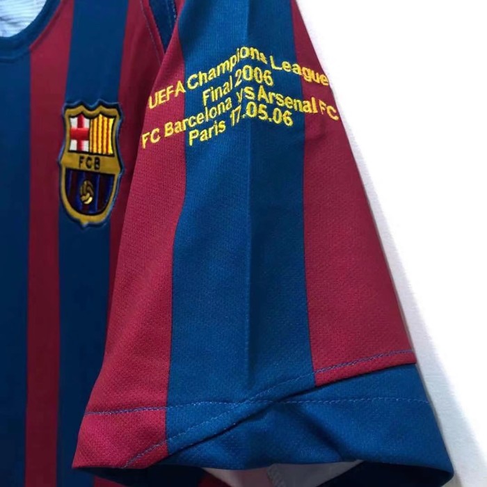 Barcelona Home Retro Jersey UCL Final 2006