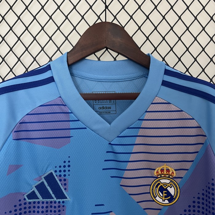Real Madrid Goalkeeper Man Jersey 24/25 Blue