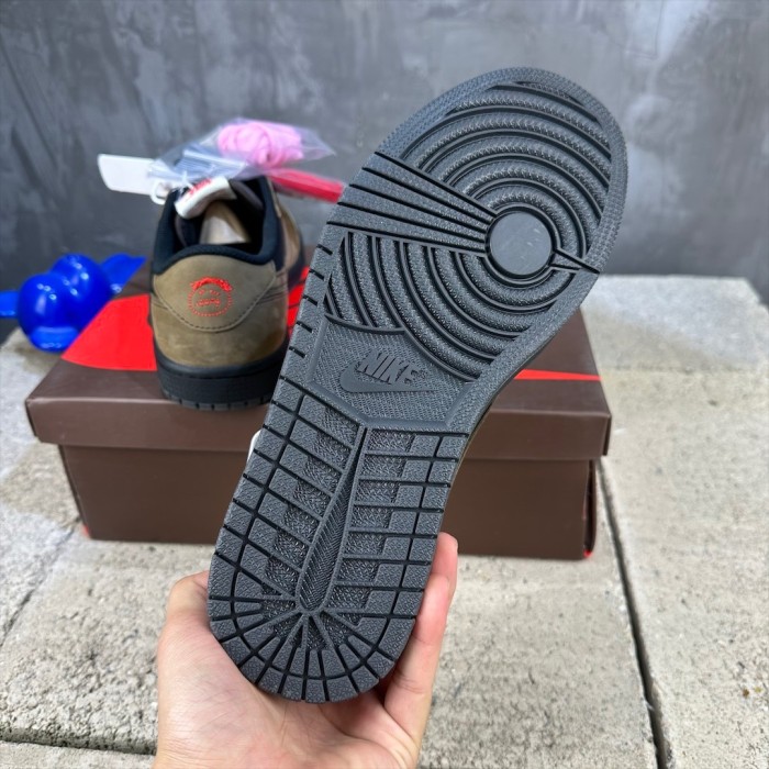 Travis Scott x Air Jordan 1 Low Black Brown