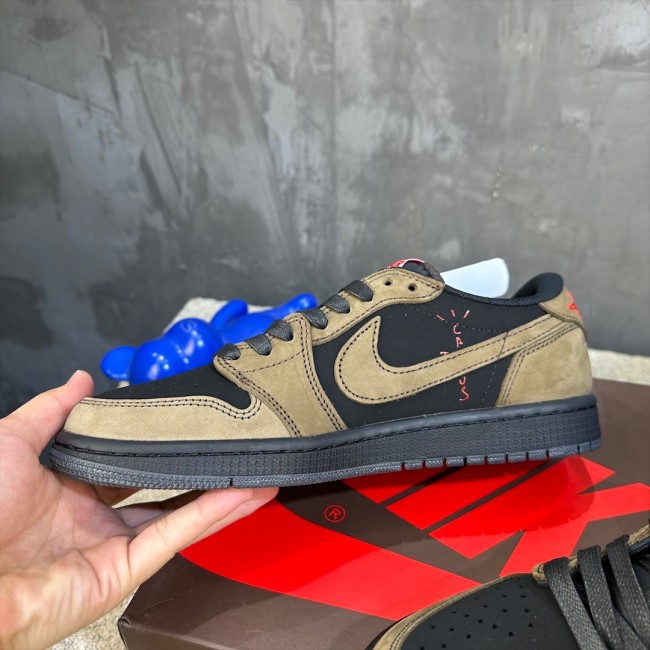 Travis Scott x Air Jordan 1 Low Black Brown