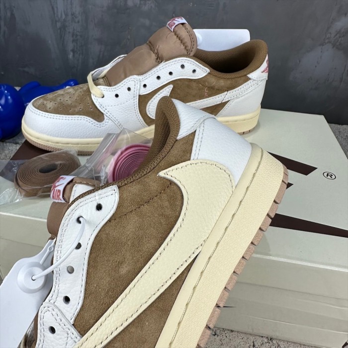 Travis Scott x Air Jordan 1 Low Sail and Ridgerock