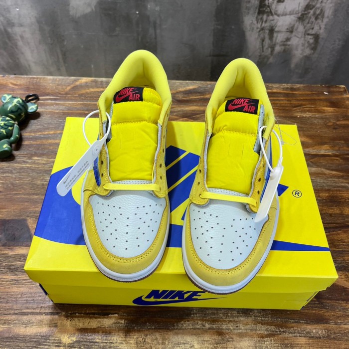 Travis Scott x Air Jordan 1 Low Canary Yellow