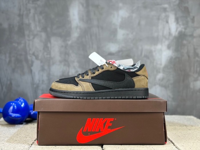 Travis Scott x Air Jordan 1 Low Black Brown