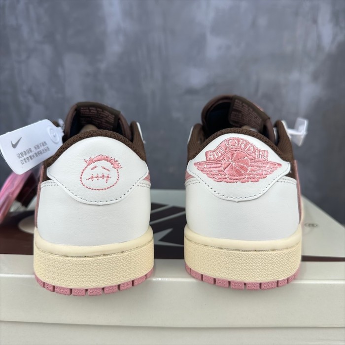 Travis Scott x Air Jordan 1 Low Brown Pink