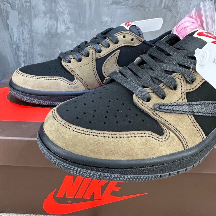 Travis Scott x Air Jordan 1 Low Black Brown