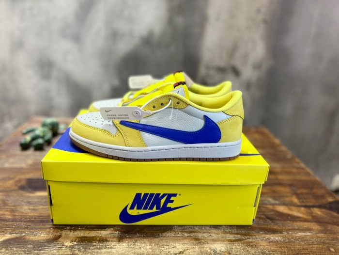 Travis Scott x Air Jordan 1 Low Canary Yellow
