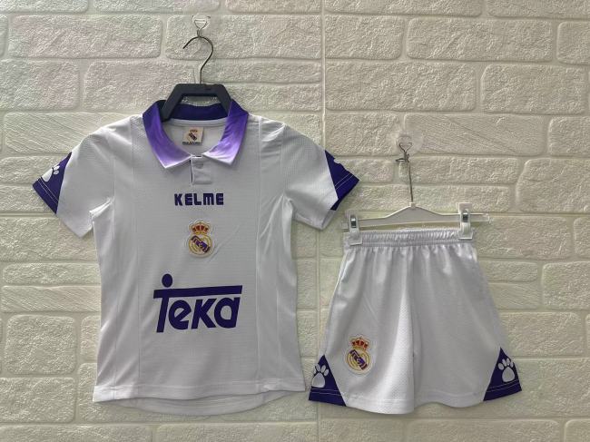 Real Madrid Home Retro Kids Suit 1997/98