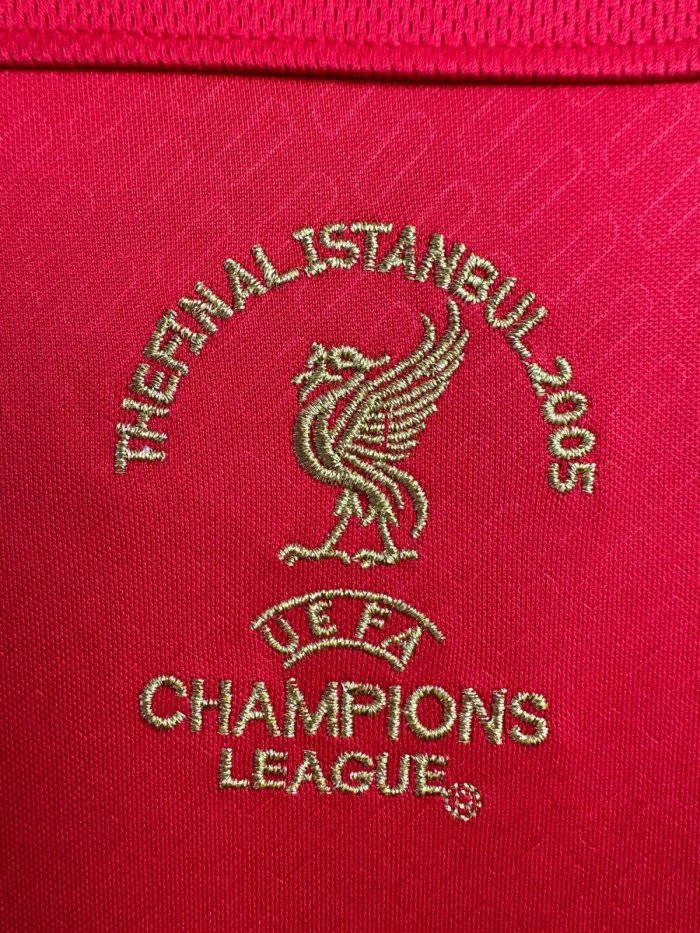 Liverpool Home Long Sleeve Retro Jersey 2004/05