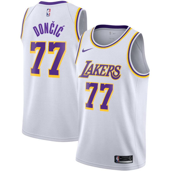 Luka Dončić Los Angeles Lakers Swingman Jersey White