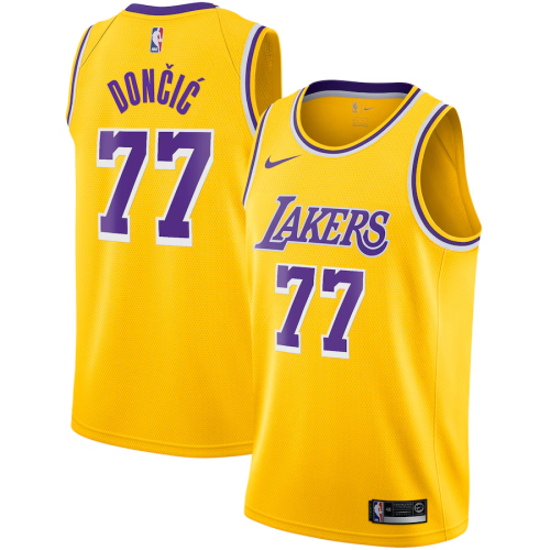 Luka Dončić Los Angeles Lakers Swingman Jersey Yellow