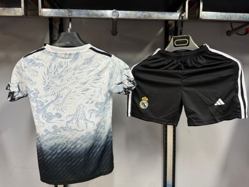 Real Madrid Black Dragon Kids Suit 25/26