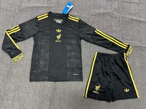 Mexico Gold Long Sleeve Kids Suit 25/26