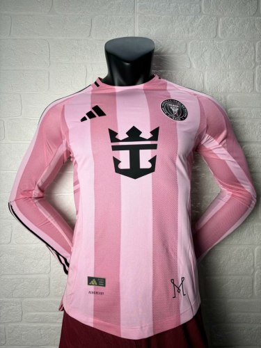 Inter Miami Home Man Player Version Long Sleeve Jersey 25/26