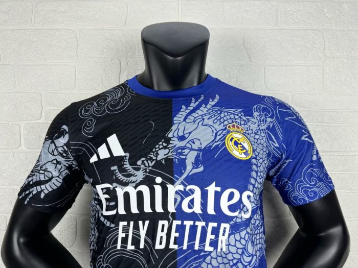 Real Madrid Blue Dragon Pattern Player Jersey 25/26