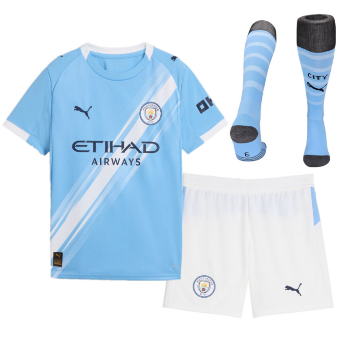 Manchester City Home Kids Suit & Socks 25/26
