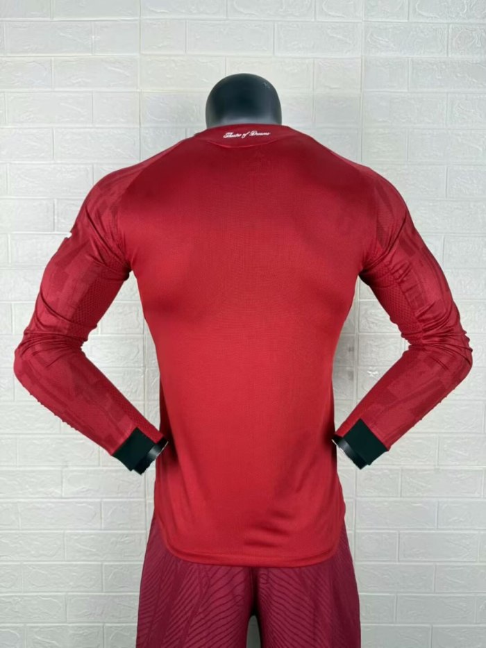 Manchester United Home Long Sleeve Player Jersey 25/26