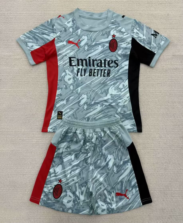 AC Milan Goalkeeper Home Kids Suit 25/26
