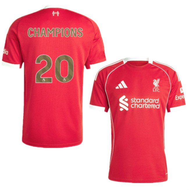 Liverpool Home Man Jersey 25/26 - CHAMPIONS 20