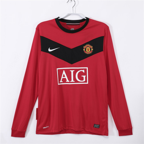 Manchester United Home Long Sleeve Retro Jersey 2010